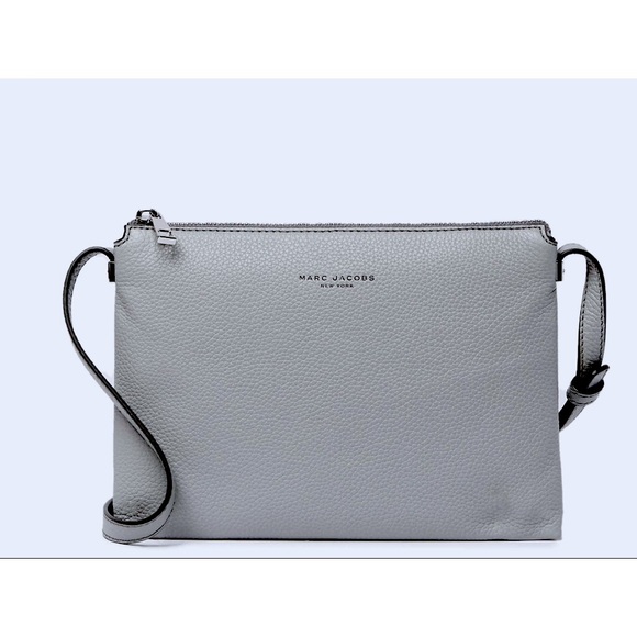 light grey crossbody purse